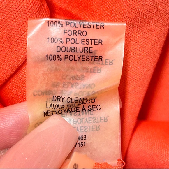 Vince Camuto Women's Coral Back Pleat Chiffon Swing Dress - Picture 11 of 12